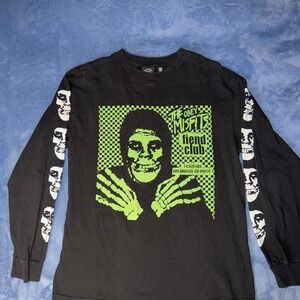 Obey x Misfits Fiend Club Halloween Long Sleeve T-Shirt in black men size m